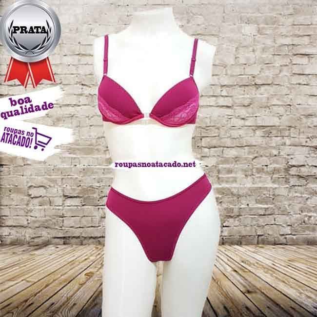 Conjunto Lingerie Renda Microfibra P/M/G Conjunto Lingerie Renda Microfibra P/M/G