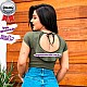 Body Feminino Malha Canelada Liso M Body Feminino Malha Canelada Liso M