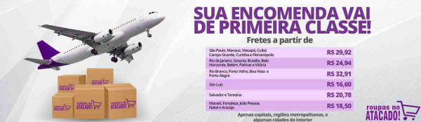 Envio do Roupas no Atacado