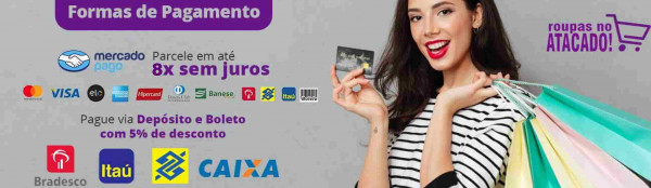 Formas de Pagamento do Roupas no Atacado