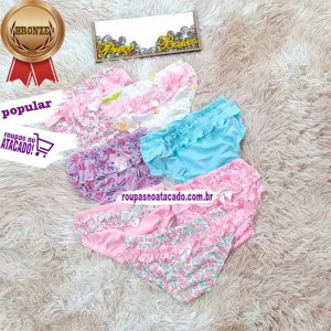 Calçinha Bunda Rica Infantil 2 a 5 Anos