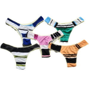 Calcinha Feminina Adulta Listrada