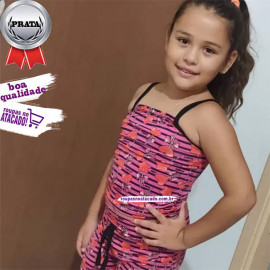 Conjunto Infantil Alçinha Summer Plex 4 a 6 Anos Conjunto Infantil Alçinha Summer Plex 4 a 6 Anos