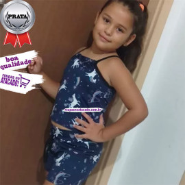 Conjunto Infantil Alçinha Summer Plex 4 a 6 Anos Conjunto Infantil Alçinha Summer Plex 4 a 6 Anos