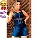 Jardineira com Lycra Jeans Zipper 36 ao 44 Jardineira com Lycra Jeans Zipper 36 ao 44