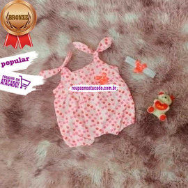 Macaquinho Infantil com Tiara 1 a 2 Anos