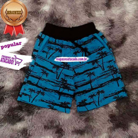 Shorts Moletom Infantil Basico 2 a 6 Anos