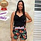 Shorts Feminino Estampados de Crepe M/G Shorts Feminino Estampados de Crepe M/G