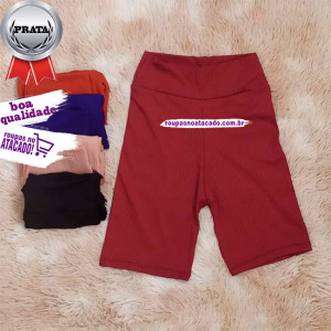 Bermuda Canelada Feminino Estilo Ciclista M Bermuda Canelada Feminino Estilo Ciclista M
