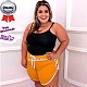 Short Plus Size Blogueira Malha Canelada GG Short Plus Size Blogueira Malha Canelada GG
