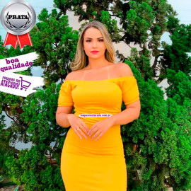 Vestido Liso de Crepe M Vestido Liso de Crepe M