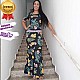 Vestido Longo de Suplex Babado Vestido Longo de Suplex Babado
