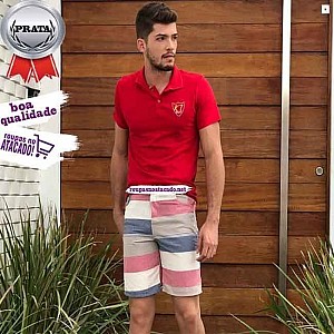 Bermudas Listrada Masculina Adulta 36 Ao 44 Bermudas Listrada Masculina Adulta 36 Ao 44