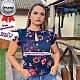 Blusa Feminina Crepe Blusa Feminina Crepe