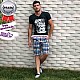 Bermuda Masculino Brim Xadrez Plus Size Bermuda Masculino Brim Xadrez Plus Size