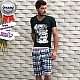 Bermuda Masculino Brim Xadrez Plus Size Bermuda Masculino Brim Xadrez Plus Size