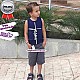 Bermuda Masculina Infantil Com Regulador 2 a 8 anos Bermuda Masculina Infantil Com Regulador 2 a 8 anos