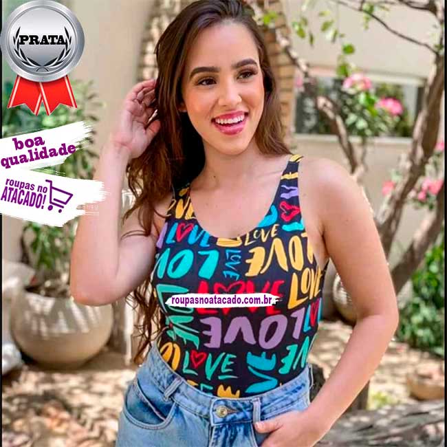Body Suplex Estampado Feminino M Body Suplex Estampado Feminino M