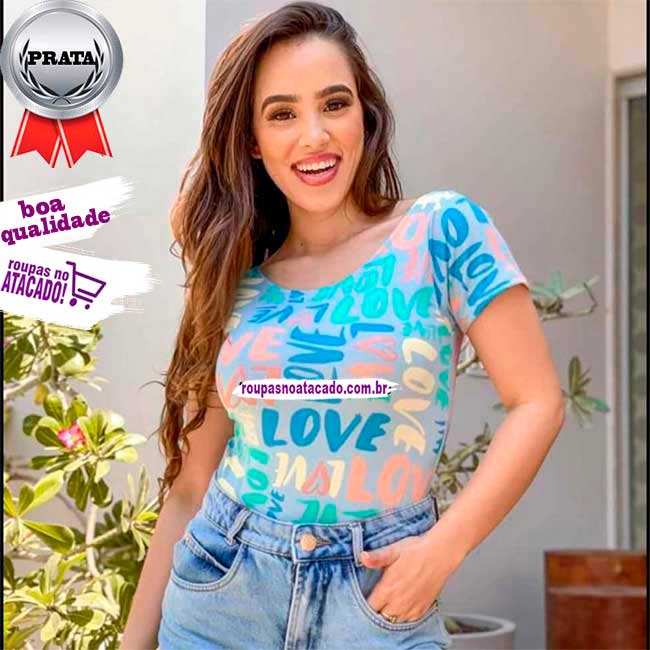 Body Suplex Estampado Feminino M Body Suplex Estampado Feminino M
