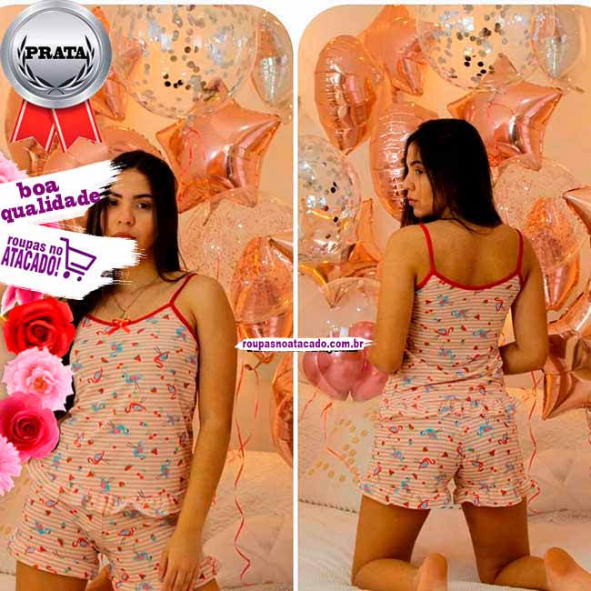 Baby Dool de Algodão Estampado P/M/G Baby Dool de Algodão Estampado P/M/G