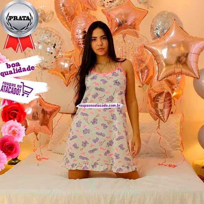 Camisola de Algodão Estampado G Camisola de Algodão Estampado G