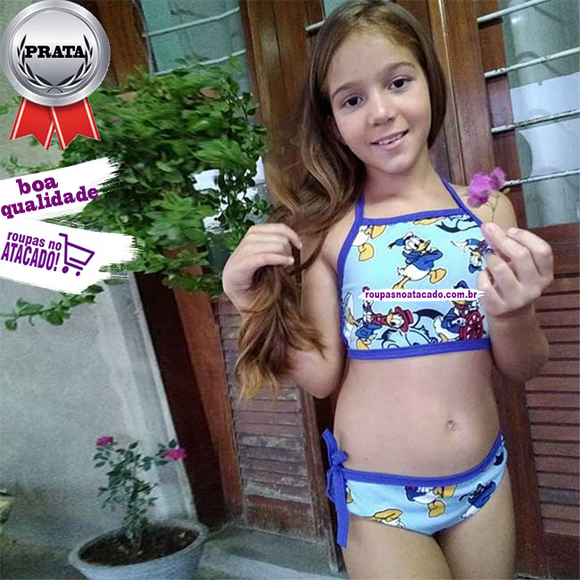 Biquini Infantil De Suplex 7 a 9 Anos Biquini Infantil De Suplex 7 a 9 Anos