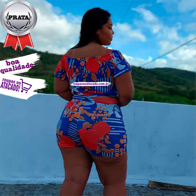 Conjunto Malha Leila Plus Size GG Conjunto Malha Leila Plus Size GG
