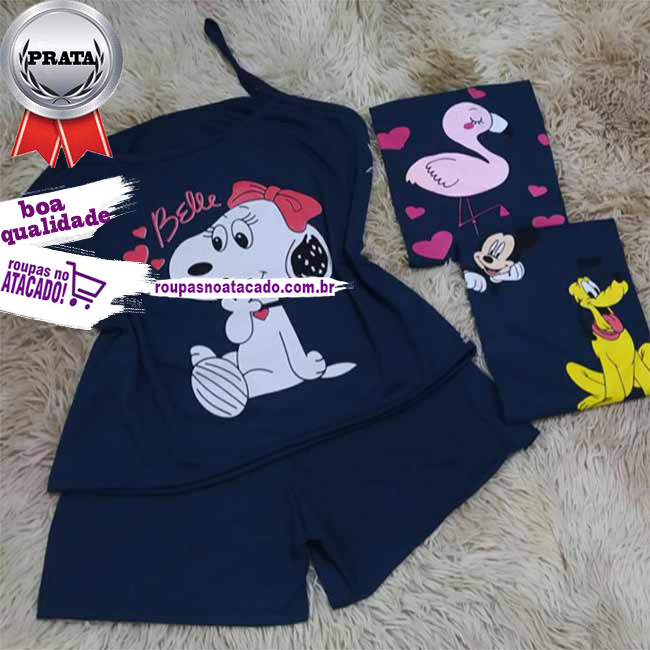 Baby Dool Em Malha M/G Baby Dool Em Malha M/G