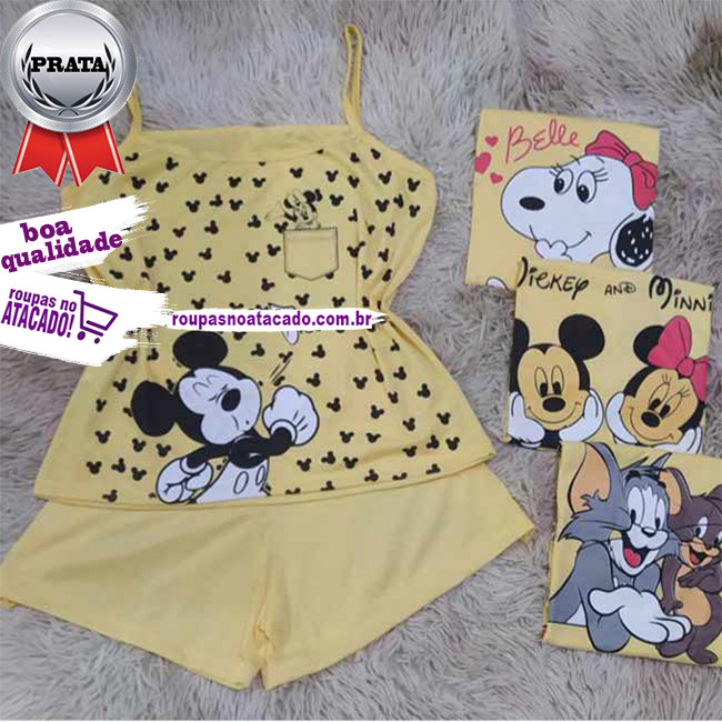 Baby Dool Em Malha M/G Baby Dool Em Malha M/G