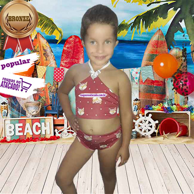 Biquine Infantil De Suplex 3 a 4 Anos Biquine Infantil De Suplex 3 a 4 Anos