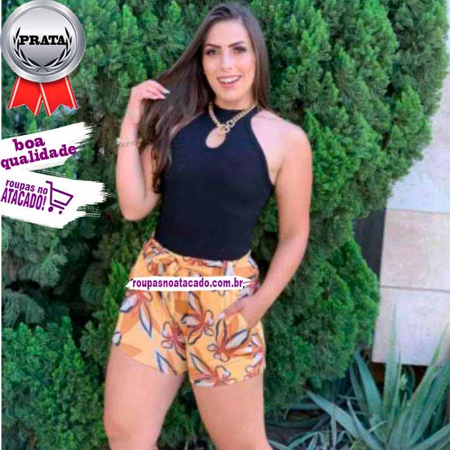 Shorts em Malha Leila G Shorts em Malha Leila G