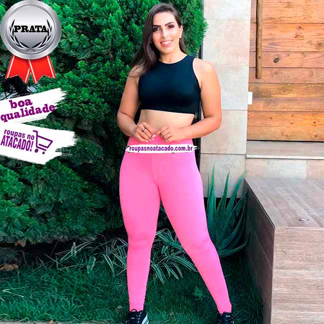 Calça Feminina Legue Lisa Fitness M/G/GG Calça Feminina Legue Lisa Fitness M/G/GG