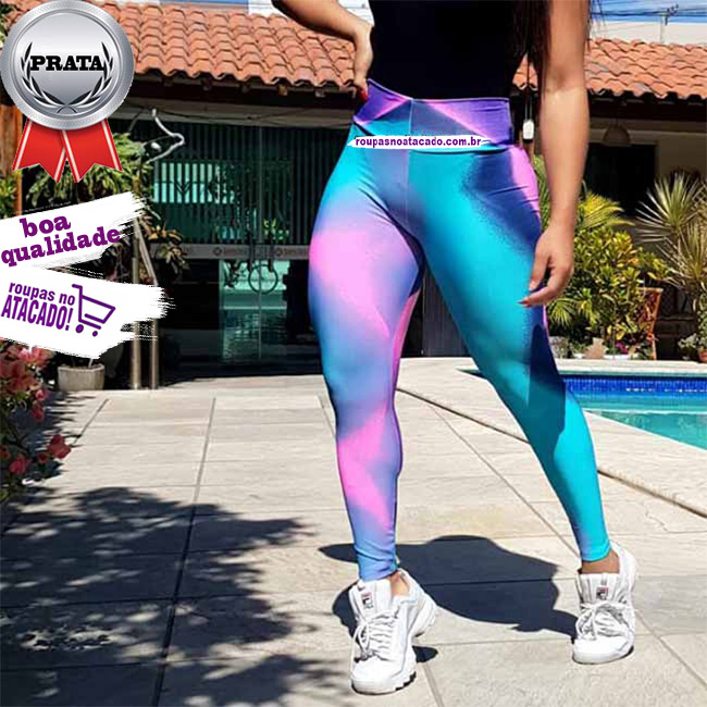 Calça Feminina Legue Suplex Estampada G Calça Feminina Legue Suplex Estampada G