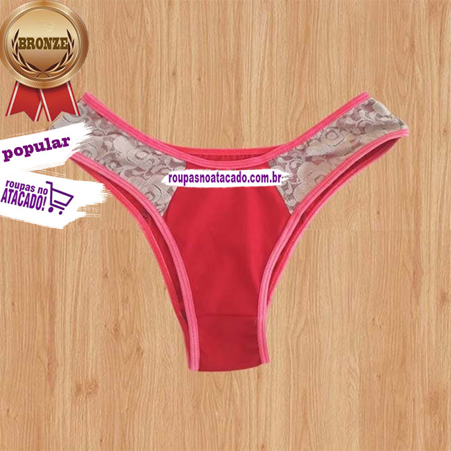 Calçinhas Cotton com Renda Juvenil 8 a 12 Anos Calçinhas Cotton com Renda Juvenil 8 a 12 Anos