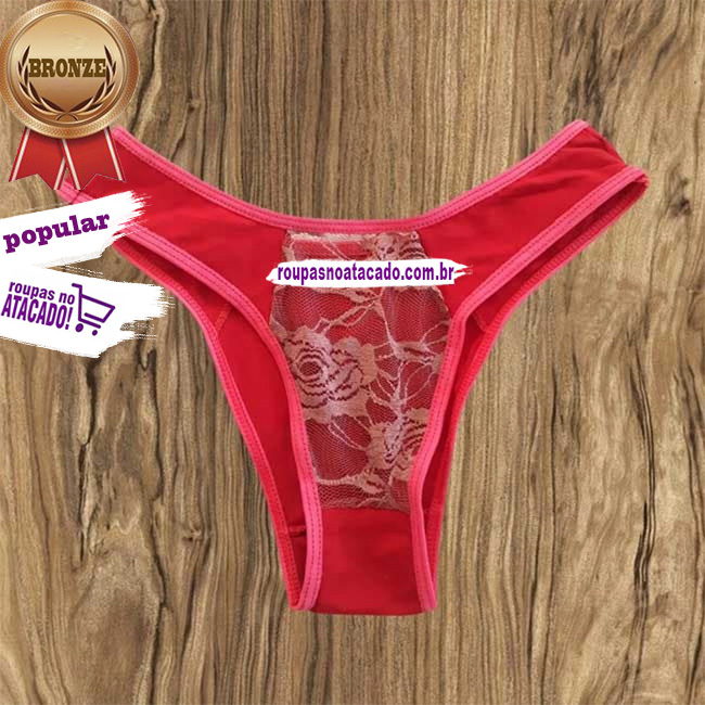 Calcinhas Com Renda de Algodão M Calcinhas Com Renda de Algodão M