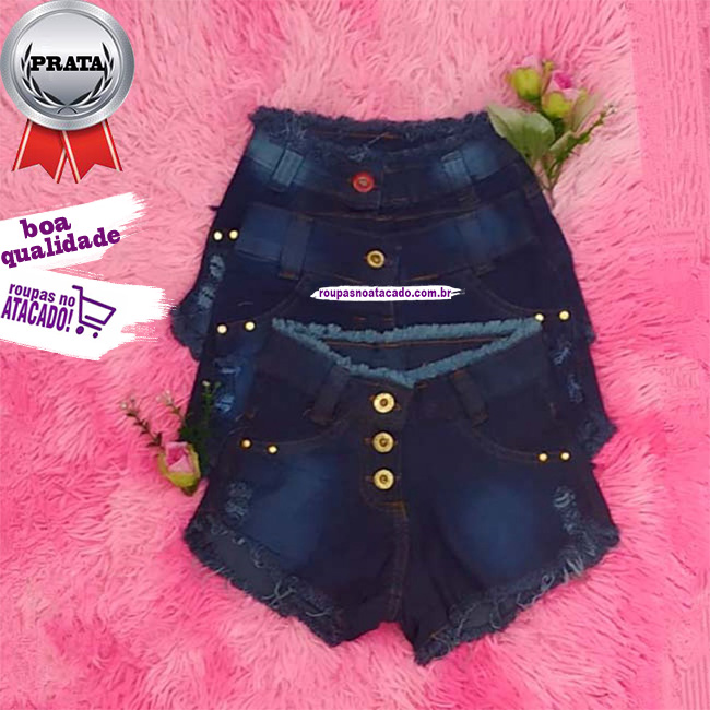 Short Jeans com Lycra Infantil 3 a 6 Anos Short Jeans com Lycra Infantil 3 a 6 Anos