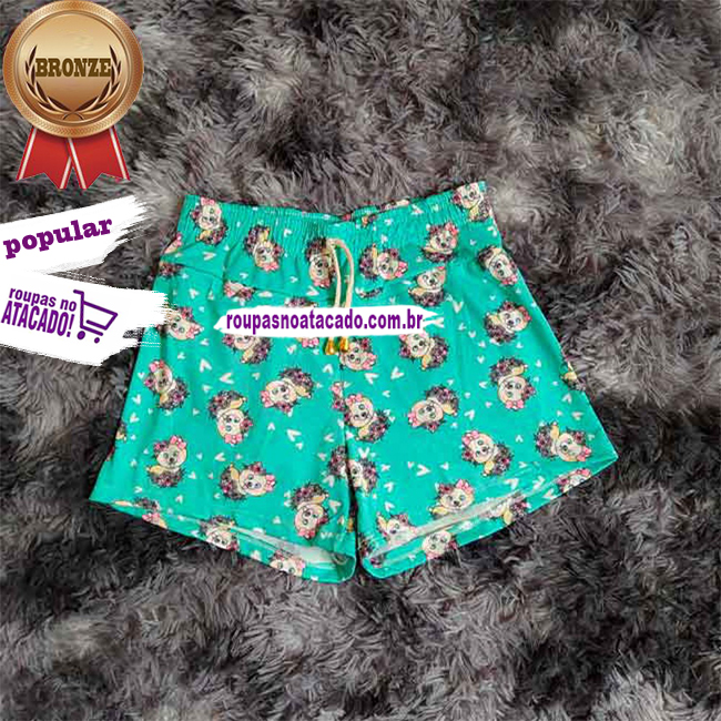 Short Feminino Juvenil Summer Plex 11 a 13 Anos Short Feminino Juvenil Summer Plex 11 a 13 Anos