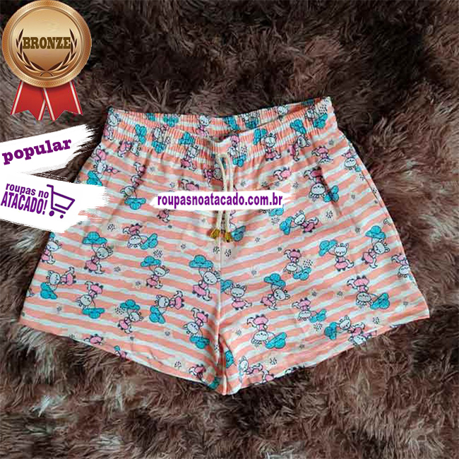 Short Feminino Juvenil Summer Plex 11 a 13 Anos Short Feminino Juvenil Summer Plex 11 a 13 Anos