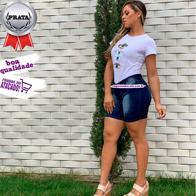 Bermudas Jeans Intermediária Feminina 36 Ao 44 Bermudas Jeans Intermediária Feminina 36 Ao 44