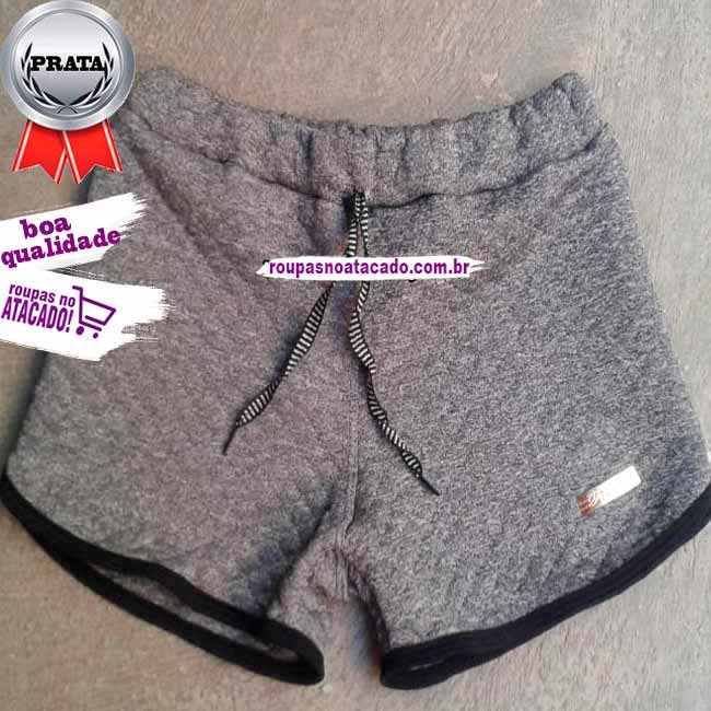 Short Feminino Juvenil Matelassê P/M/G Short Feminino Juvenil Matelassê P/M/G