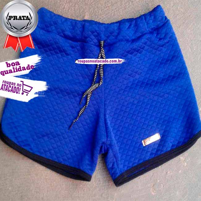 Short Feminino Juvenil Matelassê P/M/G Short Feminino Juvenil Matelassê P/M/G