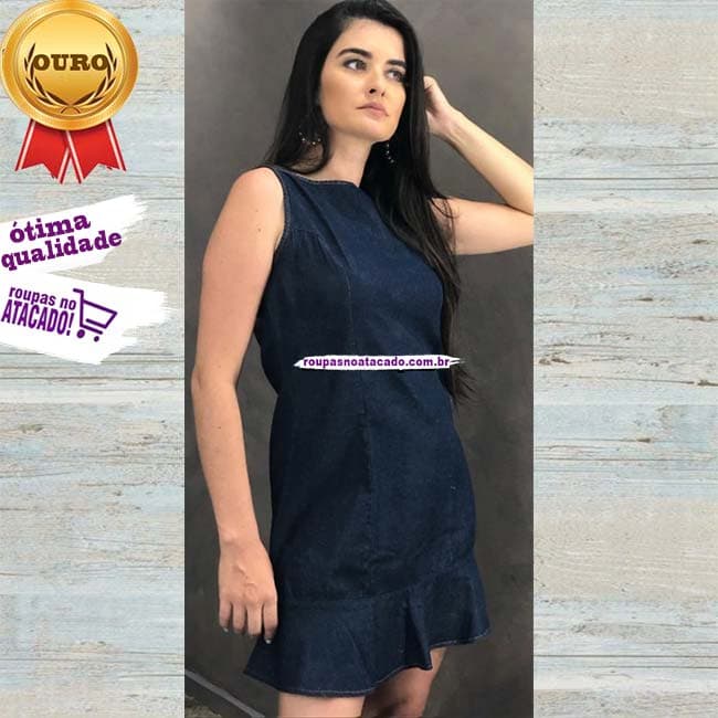 Vestido em Jeans M/G Vestido em Jeans M/G