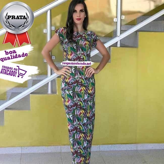 Vestidos Estampados Longuete Vários Modelos M Vestidos Estampados Longuete Vários Modelos M