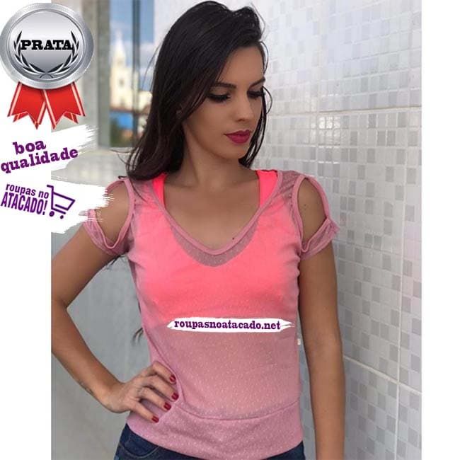Blusas Cropped com Tule M Blusas Cropped com Tule M