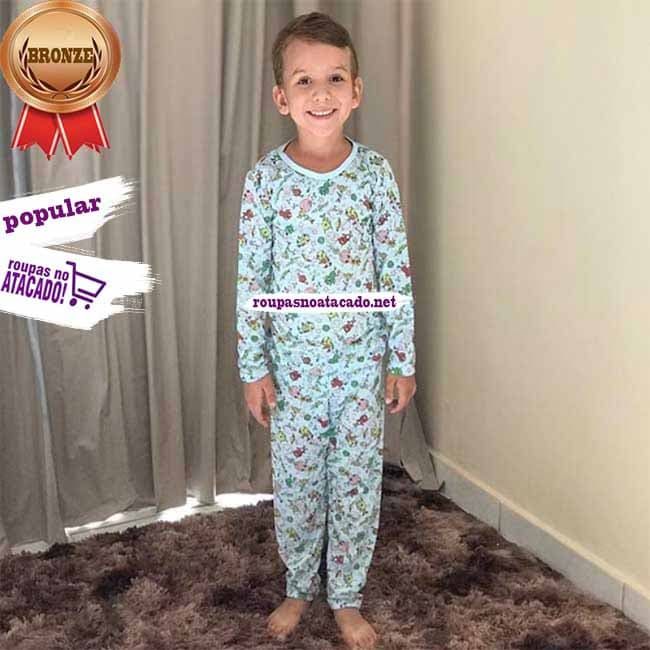 Pijama Infantil Malha Fria P/M/G 2 a 6 Anos Pijama Infantil Malha Fria P/M/G 2 a 6 Anos