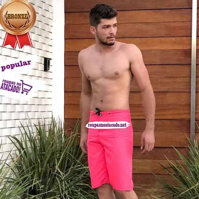 Bermudas Masculina Tactel Lisas adulto 36 ao 44 Bermudas Masculina Tactel Lisas adulto 36 ao 44
