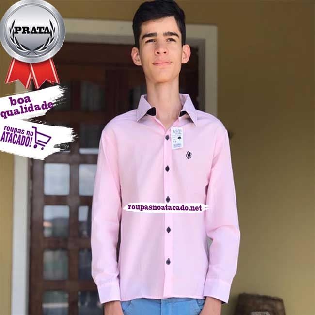 Camisas Manga Longa Social Juvenil Lisas 10 a 14 Anos Camisas Manga Longa Social Juvenil Lisas 10 a 14 Anos