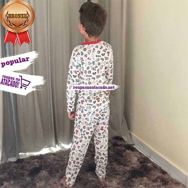 Pijama Infantil Malha Fria P/M/G 2 a 6 Anos Pijama Infantil Malha Fria P/M/G 2 a 6 Anos