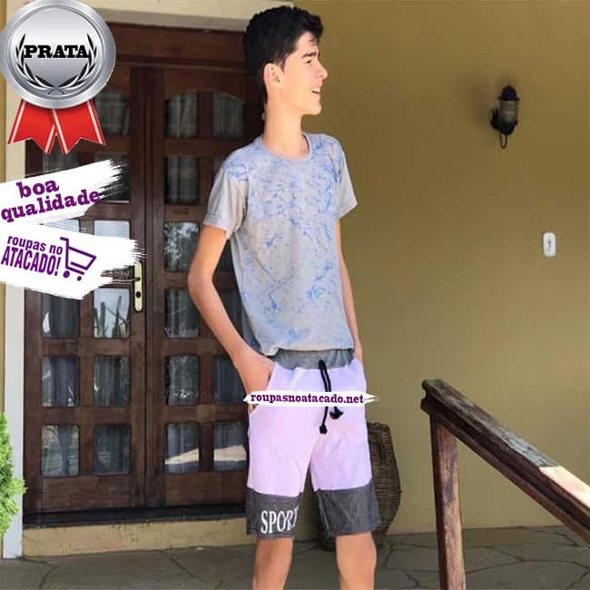 Bermudas Juvenil Masculinas Moletinho 12 a 15 anos Bermudas Juvenil Masculinas Moletinho 12 a 15 anos