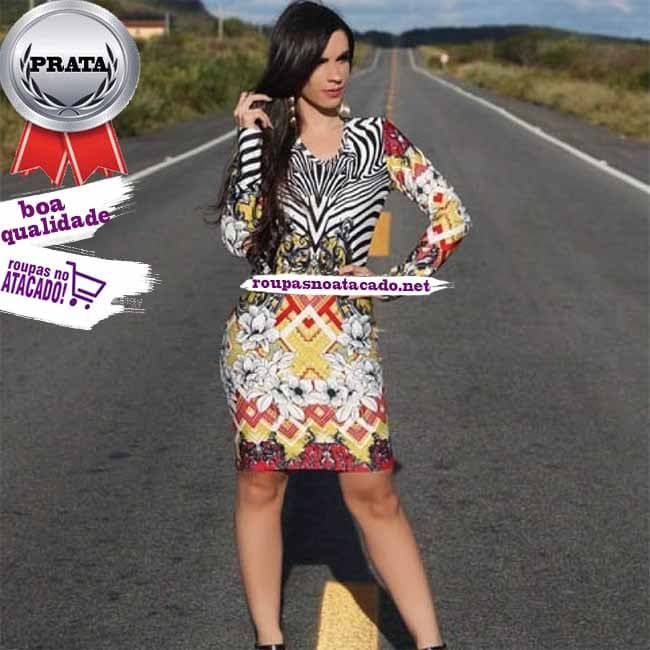 Vestidos De Malha Leila Estampados M Vestidos De Malha Leila Estampados M